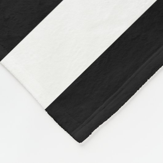 Couverture Polaire Black Stripes FAUX Gold Glitz et Nom (Coin)