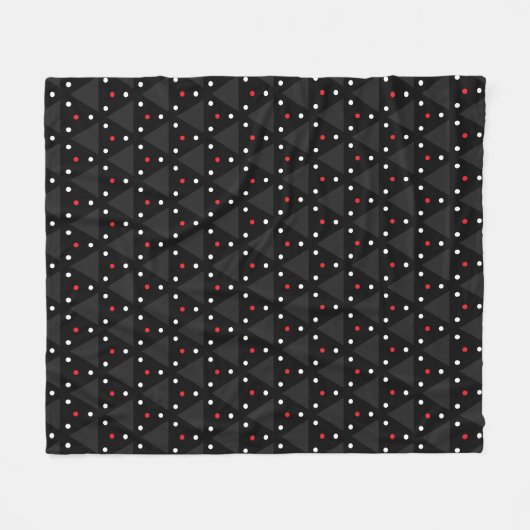 Couverture Polaire Black Triangle UFO Pattern Modern Abstract (Devant (Horizontal))