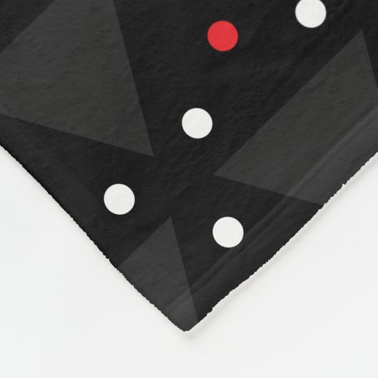 Couverture Polaire Black Triangle UFO Pattern Modern Abstract (Coin)