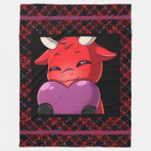 Couverture Polaire Black Watch Bullpew tartan conversation amour (Devant)