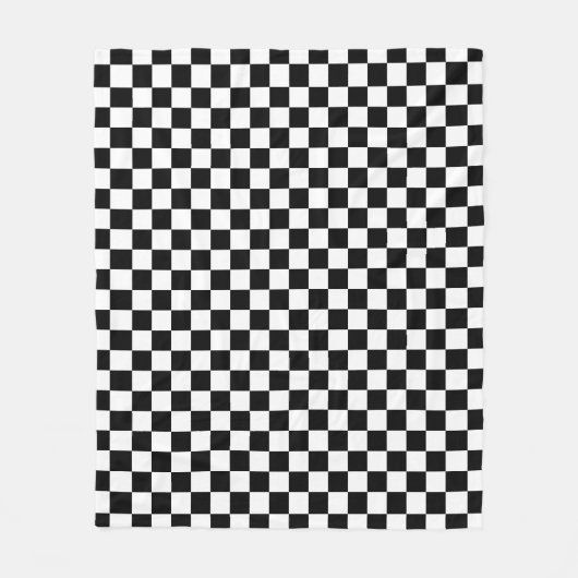Couverture Polaire Black White Checkered (Devant)