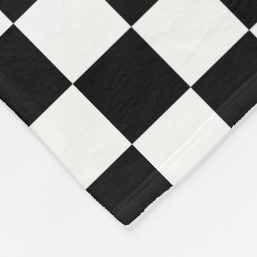 Couverture Polaire Black White Checkered (Coin)