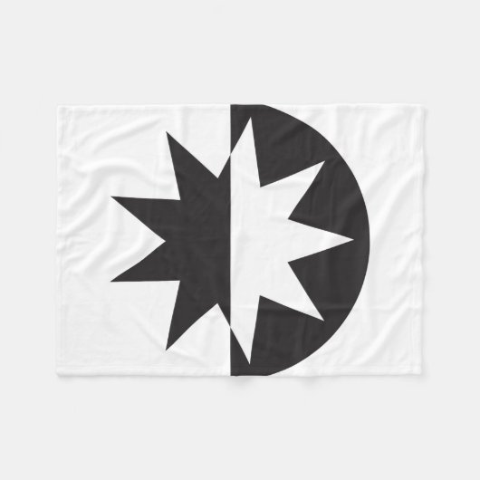 Couverture Polaire Black White Deco (Devant (Horizontal))