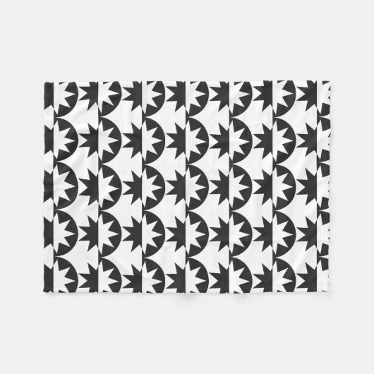 Couverture Polaire Black White Deco (Devant (Horizontal))