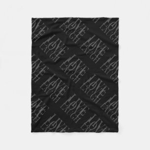Couverture Polaire Black White Grey Live Love Lauder Inspirational