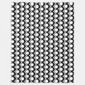 Couverture Polaire Black White Modern Geometric Art Deco (Devant)