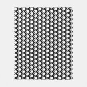 Couverture Polaire Black White Modern Geometric Pattern  (Devant)
