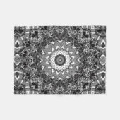 Couverture Polaire Black white, openwork, mandala (Devant (Horizontal))