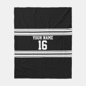 Couverture Polaire Black White Team (Devant)