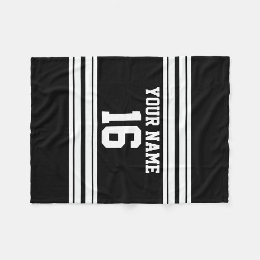 Couverture Polaire Black White Team (Devant (Horizontal))