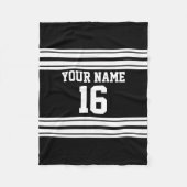 Couverture Polaire Black White Team (Devant)