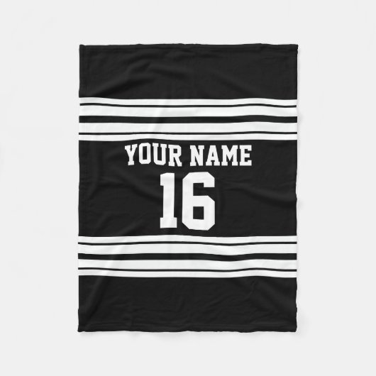 Couverture Polaire Black White Team (Devant)