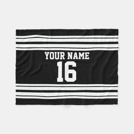Couverture Polaire Black White Team (Devant (Horizontal))