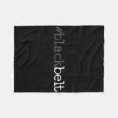 Couverture Polaire Blackbelt Karate Taekwondo Martial Arts Cadeau 1 (Devant (Horizontal))