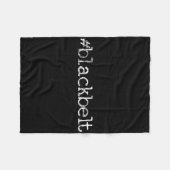 Couverture Polaire Blackbelt Karate Taekwondo Mixed martial art Arts (Devant (Horizontal))