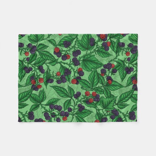 Couverture Polaire Blackberry en vert (Devant (Horizontal))