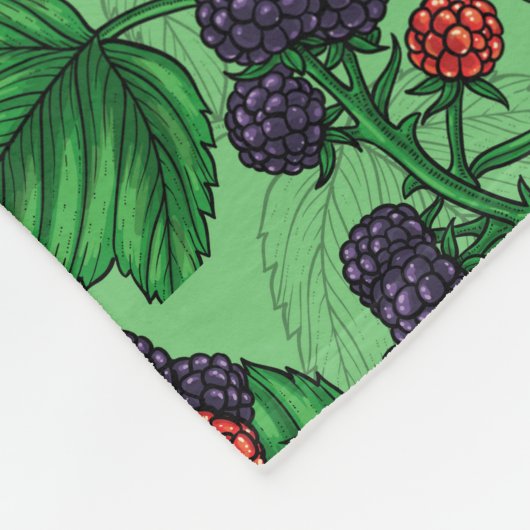 Couverture Polaire Blackberry en vert (Coin)