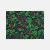 Couverture Polaire Blackberry sur gris foncé (Devant (Horizontal))