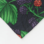 Couverture Polaire Blackberry sur gris foncé (Coin)