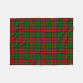Couverture Polaire Blackwatch Campbell Tartan Red Green Plaid (Devant (Horizontal))