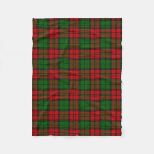Couverture Polaire Blackwatch Campbell Tartan Red Green Plaid (Devant)
