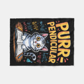Couverture Polaire Blague de chat de maths perpendiculaire  (Devant (Horizontal))
