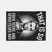Couverture Polaire Blague de professeur d'histoire Abraham Lincoln Ge (Devant (Horizontal))