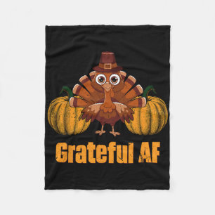 Couverture Polaire Blague de Thanksgiving reconnaissante Af Day Pun v