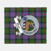 Couverture Polaire Blair Moderne Clan Badge Tartan Plaid (Devant (Horizontal))