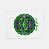 Couverture Polaire Blair Scottish Tartan Celtic Thistle (Devant (Horizontal))