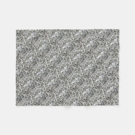 Couverture Polaire Blanc de roche de granit (Devant (Horizontal))