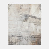 Couverture Polaire Blanc et en bronze noirs (Devant)