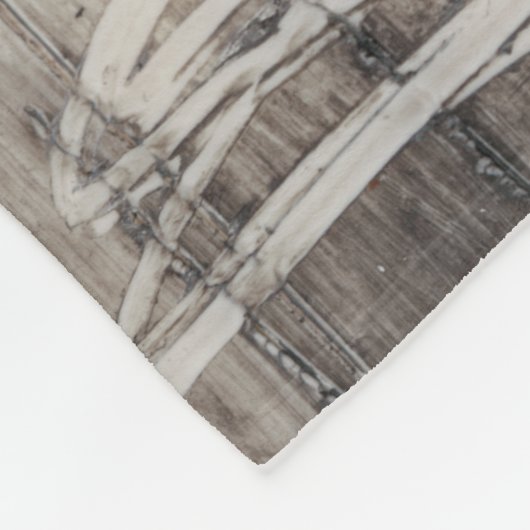 Couverture Polaire Blanc et en bronze noirs (Coin)