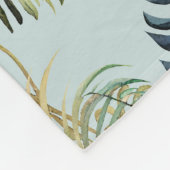 Couverture Polaire Blanc Jungle bleu Tongs polaire (Coin)