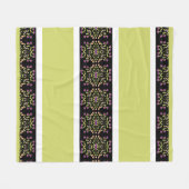 Couverture Polaire Blanc noir moderne et vert (Devant (Horizontal))