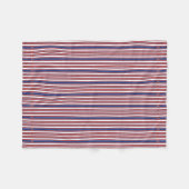 Couverture Polaire Blanc Rouge Et Bleu (Devant (Horizontal))