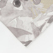 Couverture Polaire Blanc Russe Roses d'hiver Shabby Chic Kraft (Coin)