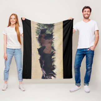 Couverture Polaire Blanche à la mousse