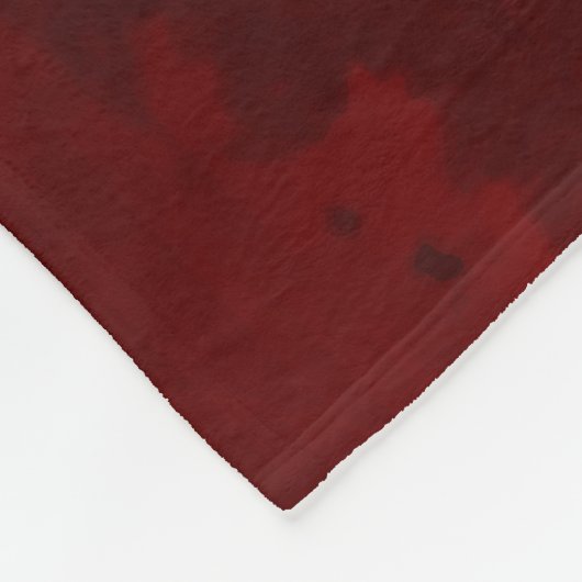 Couverture Polaire Blanche à lancer d'araignée rouge (Coin)