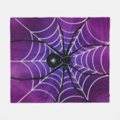 Couverture Polaire Blanche à lancer d'araignée violette (Devant (Horizontal))
