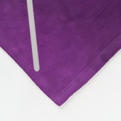 Couverture Polaire Blanche à lancer d'araignée violette (Coin)