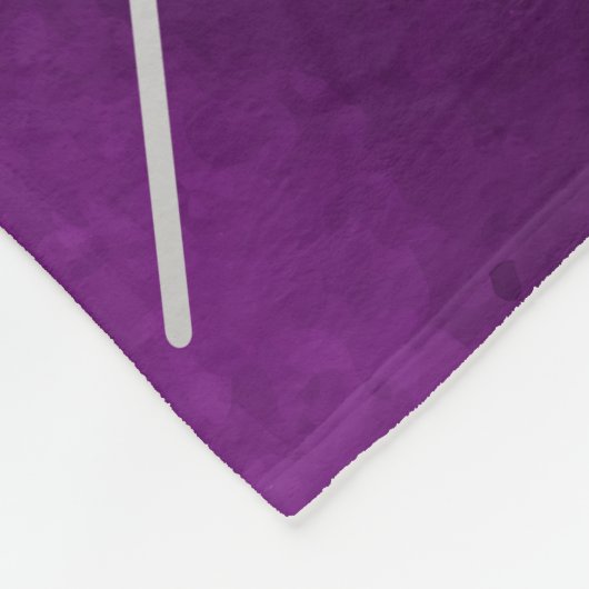 Couverture Polaire Blanche à lancer d'araignée violette (Coin)