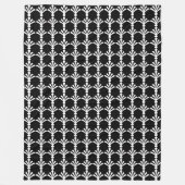 Couverture Polaire Blanche Art Déco Noir Et Blanc (Devant)