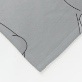 Couverture Polaire Blanche bébé de Milestone - Eléphant (Coin)