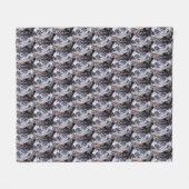 Couverture Polaire Blanche Bulldog Cute Bulldog Art Blanche polaire (Devant (Horizontal))