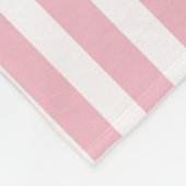 Couverture Polaire Blanche de jalon moderne rose éléphant bébé (Coin)