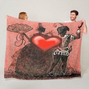 Couverture Polaire Blanche de la flotte de danse de Valentin