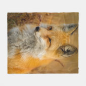 Couverture Polaire Blanche de la flotte de Fox (Devant (Horizontal))