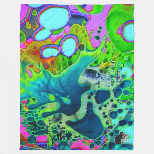 Couverture Polaire Blanche de la flotte de jus de masseuse (Devant)