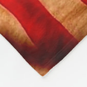 Couverture Polaire Blanche Drapeau Américain De Cerf, (Coin)